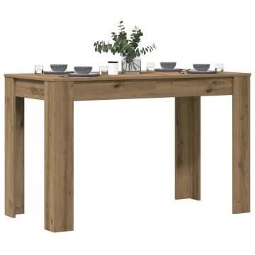  Dining Table Artisan Oak 120x60x76 cm Engineered Wood