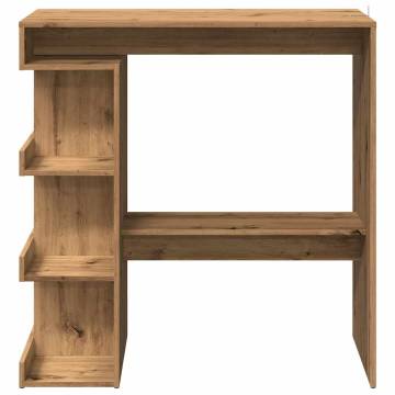  Bar Table with Storage Rack Artisan Oak 100x50x101.5 cm