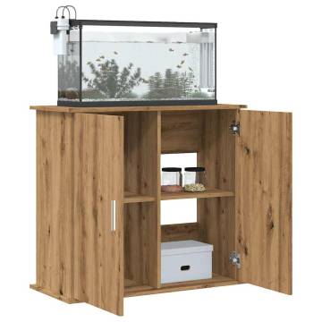  Aquarium Stand Artisan Oak 81x36x73 cm Engineered Wood