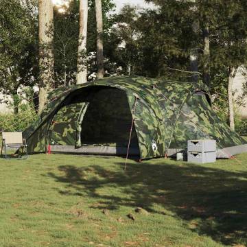  Family Tent Dome 6-Person Camouflage Waterproof