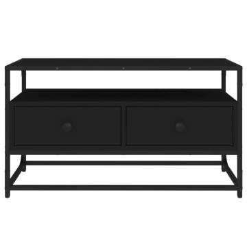  TV Cabinet Black 80x35x45 cm Engineered Wood