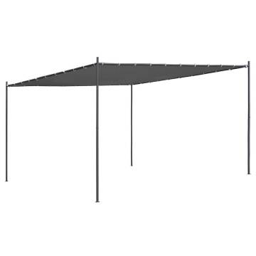  Gazebo with Roof 4x4 m Anthracite