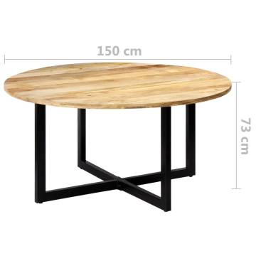  Dining Table 150x73 cm Solid Mango Wood