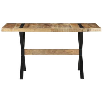  Dining Table 140x70x76 cm Rough Mango Wood