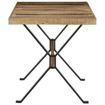  Dining Table 140x70x76 cm Rough Mango Wood