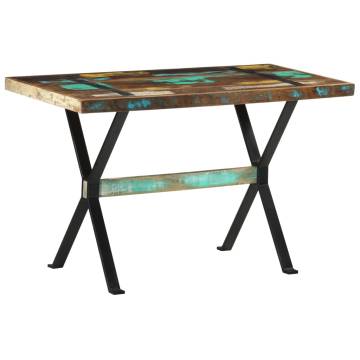  Dining Table 120x60x76 cm Solid Reclaimed Wood