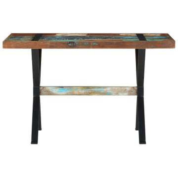  Dining Table 120x60x76 cm Solid Reclaimed Wood