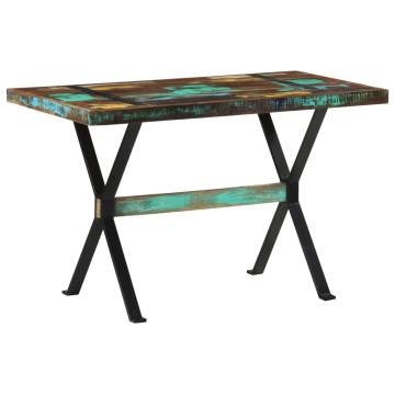  Dining Table 120x60x76 cm Solid Reclaimed Wood