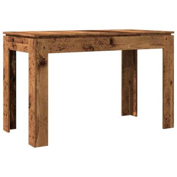  Dining Table Old Wood 120x60x76 cm Engineered Wood