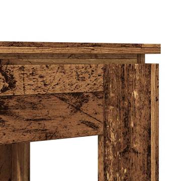  Dining Table Old Wood 120x60x76 cm Engineered Wood