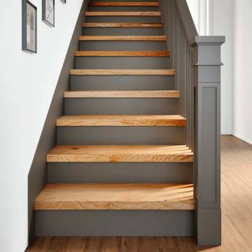  Stair Treads 12 pcs Light Brown 70x25x2 cm Solid Wood Oak