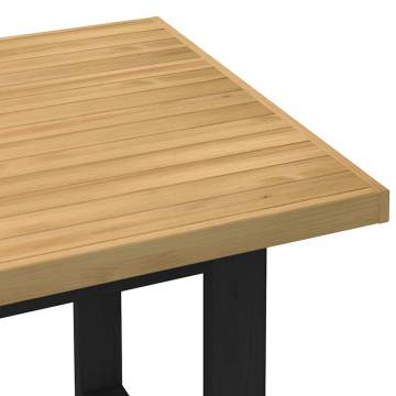  Dining Table NOAIN U-Shaped Legs 160x90x75 cm Solid Wood Pine