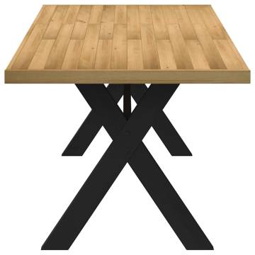  Dining Table NOAIN X-Shaped Legs 180x90x75 cm Solid Wood Pine