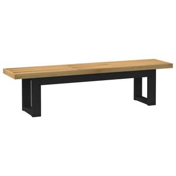  Dining Bench NOAIN U-Shaped Legs 180x40x45 cm Solid Wood Pine