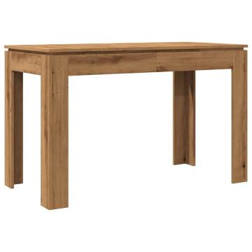  Dining Table Artisan Oak 120x60x76 cm Engineered Wood