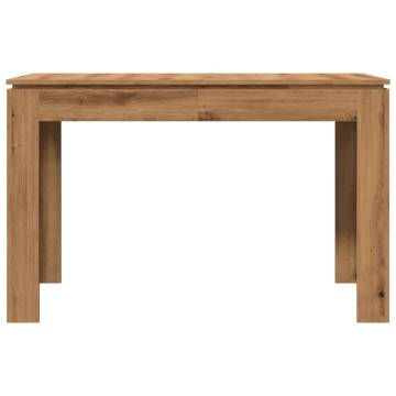  Dining Table Artisan Oak 120x60x76 cm Engineered Wood