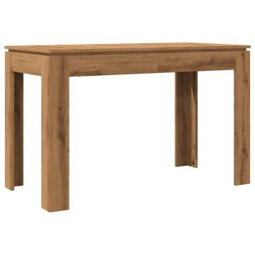  Dining Table Artisan Oak 120x60x76 cm Engineered Wood