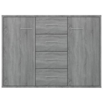 Sideboard Grey Sonoma 88x30x65 cm Engineered Wood