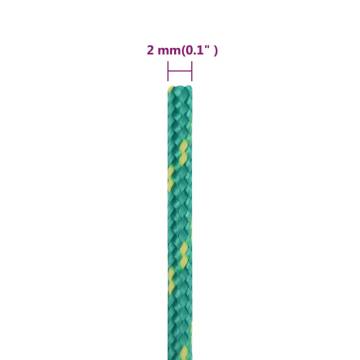  Boat Rope Green 2 mm 250 m Polypropylene