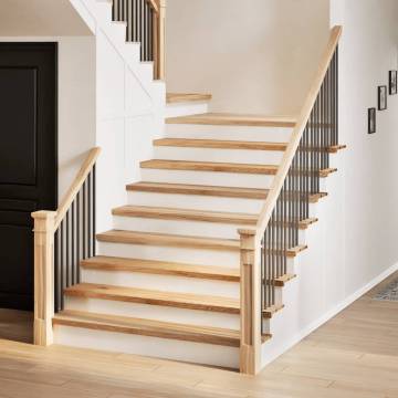  Stair Treads 2 pcs Untreated 110x25x2 cm Solid Wood Oak