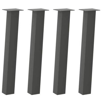  Coffee Table Legs 4 pcs Anthracite 72 cm Steel