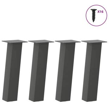  Coffee Table Legs 4 pcs Anthracite 30 cm Steel