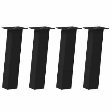  Coffee Table Legs 4 pcs Black 42 cm Steel