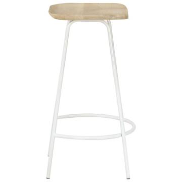 Bar Stools 4 pcs Solid Mango Wood