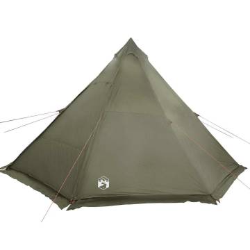  Family Tent Tipi 6-Person Olive Green Waterproof