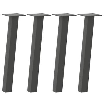  Coffee Table Legs 4 pcs Anthracite 42 cm Steel