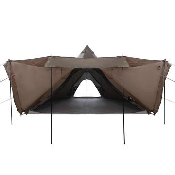  Family Tent Tipi 6-Person Brown Waterproof