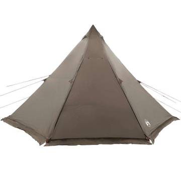  Family Tent Tipi 6-Person Brown Waterproof