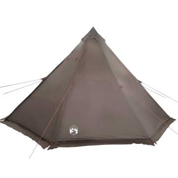  Family Tent Tipi 6-Person Brown Waterproof