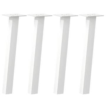  Coffee Table Legs 4 pcs White 42 cm Steel