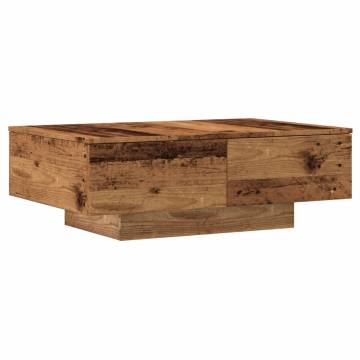  Coffee Table Old Wood 90x60x31 cm Engineered Wood