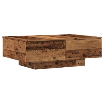  Coffee Table Old Wood 90x60x31 cm Engineered Wood