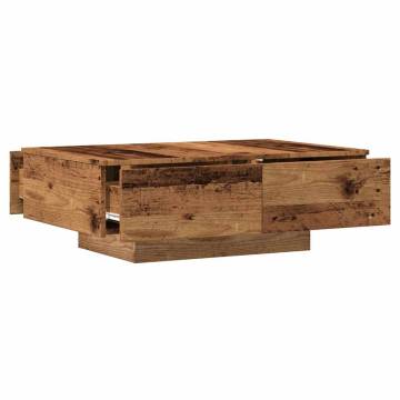  Coffee Table Old Wood 90x60x31 cm Engineered Wood