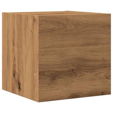  Wall Mounted TV Cabinet Artisan Oak 30.5x30x30 cm