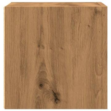  Wall Mounted TV Cabinet Artisan Oak 30.5x30x30 cm