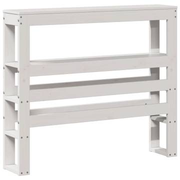  Bed Frame without Mattress White 90x190 cm Single Solid Wood Pine