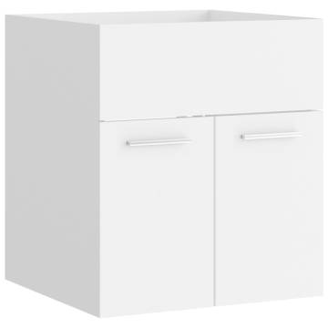 Sink Cabinet White 41x38.5x46 cm Engineered Wood