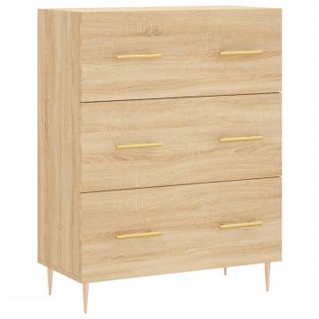 Highboard Sonoma Oak 69.5x34x180 cm Engineered Wood