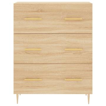 Highboard Sonoma Oak 69.5x34x180 cm Engineered Wood