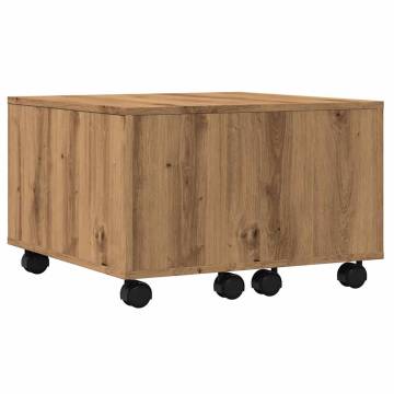  Coffee Table Artisan Oak 60x60x38 cm Engineered Wood