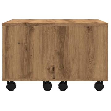  Coffee Table Artisan Oak 60x60x38 cm Engineered Wood