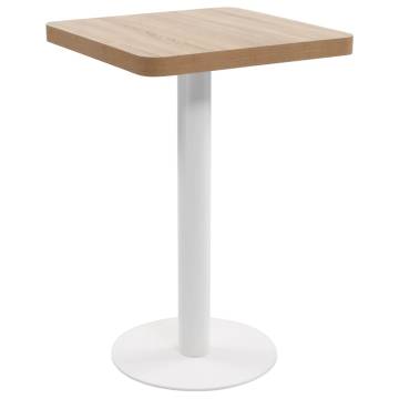 Bistro Table Light Brown 50x50 cm MDF