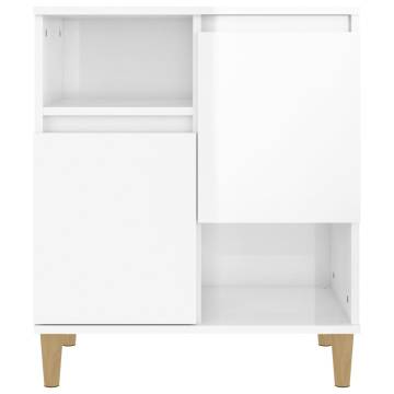 Sideboards 2 pcs High Gloss White 60x35x70 cm Engineered Wood