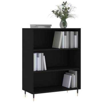 Bookcase Black 69.5x32.5x90 cm Engineered Wood