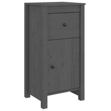 Sideboard Grey 40x35x80 cm Solid Wood Pine