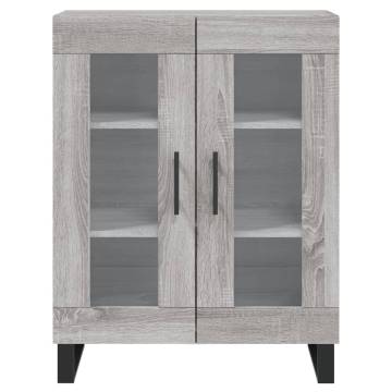 Highboard Grey Sonoma 69.5x34x180 cm Engineered Wood